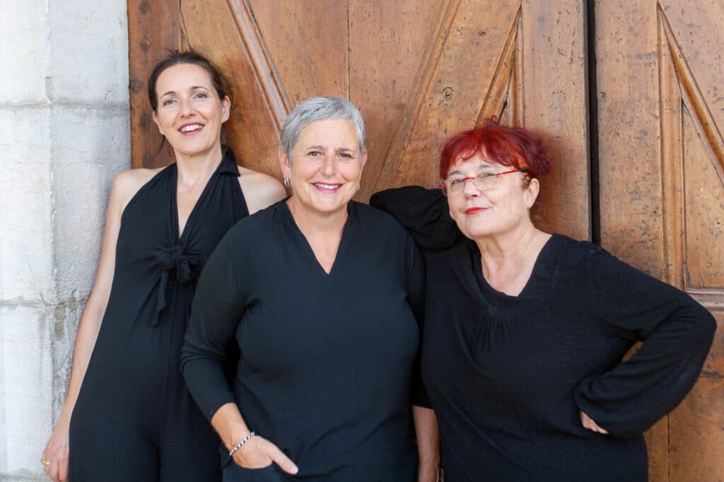 Élodie Mourot, Alessandra Lupidi et Pascale Valenta